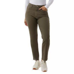 32 Degrees Cool Women Comfort Sweatpants Stretch Jeans Olive Green Size 12 NEW